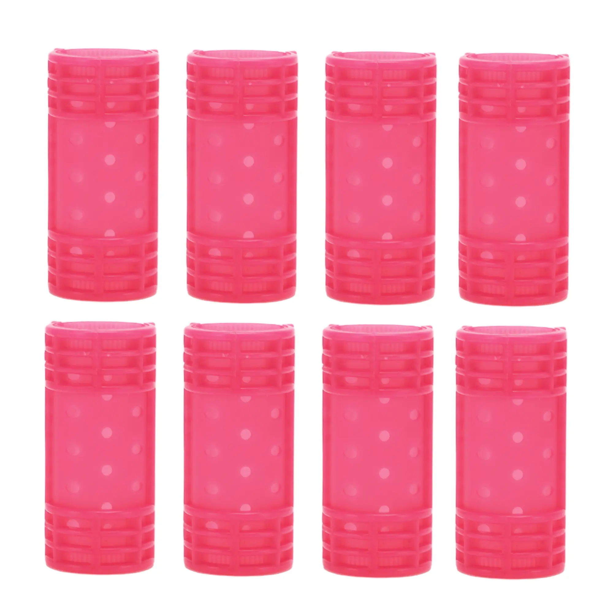 VOCOSTE Convenient Heatless Voluminous Hair Roller for Women 2.68"x1.18" Rose Red 8pcs