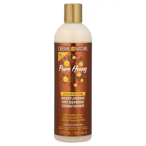 Creme Of Nature Pure Honey, Moisturizing Dry Defense Conditioner, For Dry, Dehydrated Hair, 12 fl oz (355 ml)
