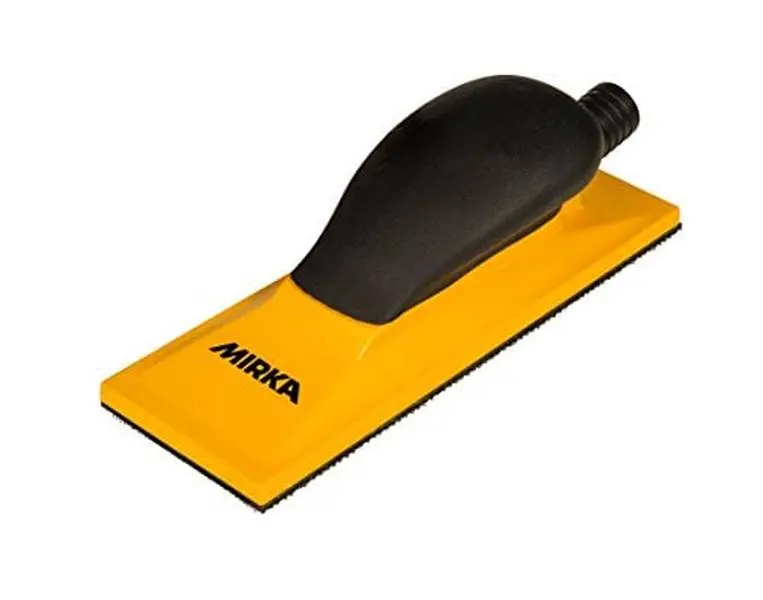 Mirka Abrasives MRK-MVHB38 Grip Face Multi-Hole Handblock - 2.75x8 in., Durable Patterns, Easy Setup, Easy Storage, Trendy Design for Home Improvement Bathroom Safety Use, Multi-Hole Block
