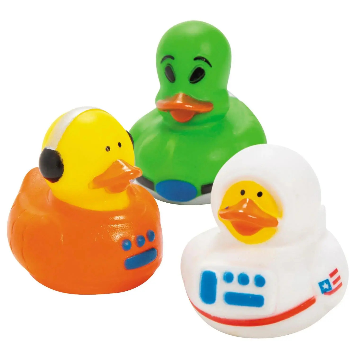Astronaut/Space Alien Rubber Ducks - 12 Pc.