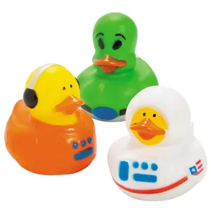 Astronaut/Space Alien Rubber Ducks - 12 Pc.