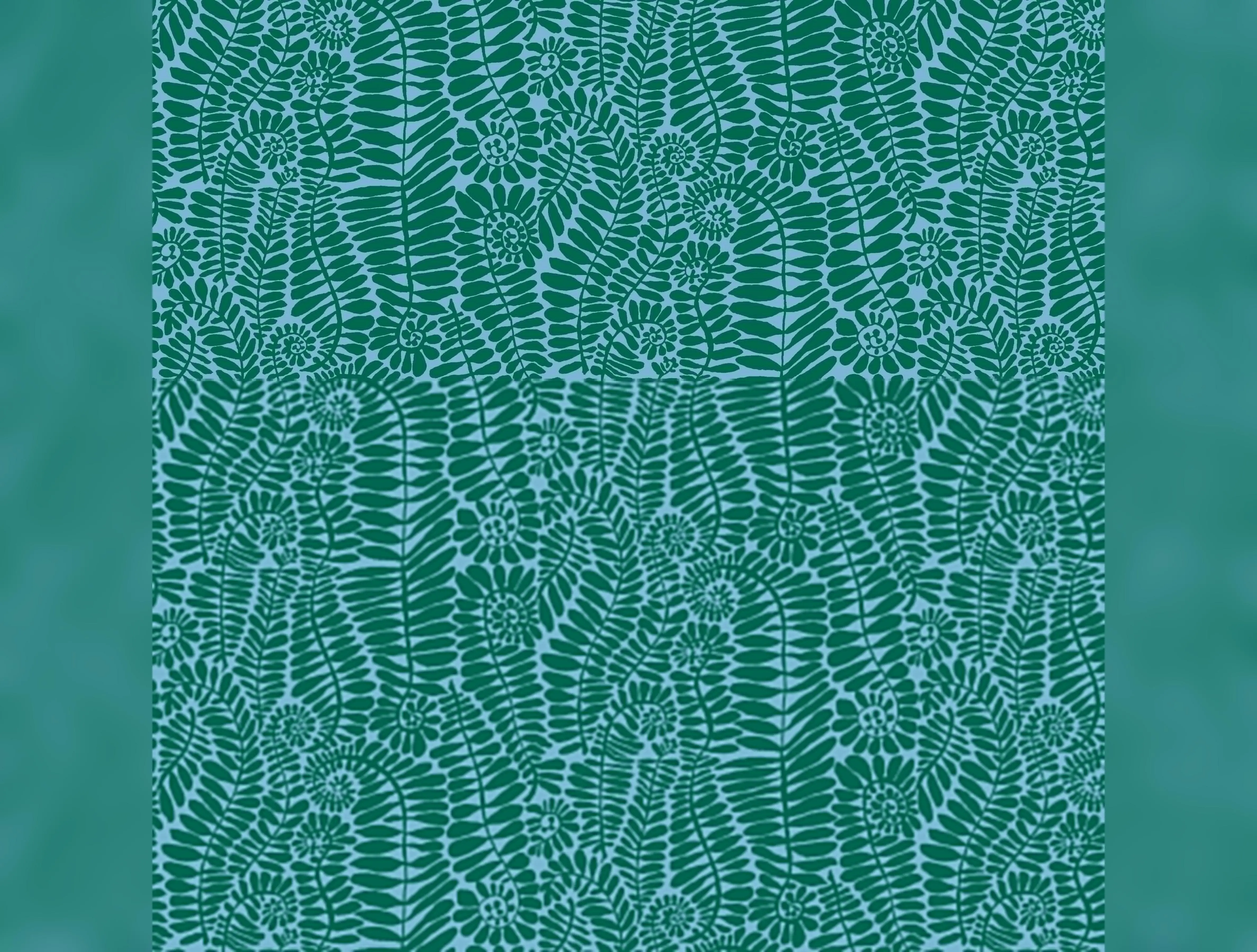 February 2025 | Small Fronds - Turquoise by Kaffe Fassett Collective for Free Spirit | PWBM098.TURQUOISE