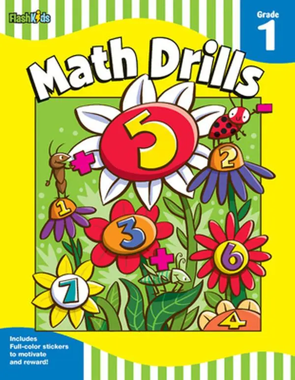 USED Book - Math Drills: Grade 1 (Flash Skills) (Paperback) - english