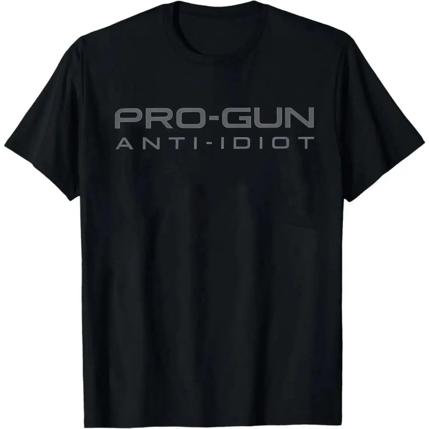 Women's Pro Gun Anti Idiot Graphic Cotton T-shirt, Casual Normal Type Fashion Crew Neck Top, Print