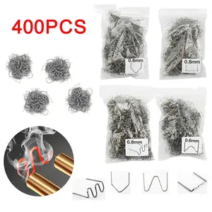 400 Welding Nails for Plastic Welders, Car Plastic Repair Machines, Wire Welding, Bumper Repair, Welding Accessory, Durable Metal Electric Tool Accessories