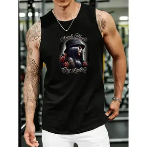 Men Vests Cotton Payasa Smile Now Cry Later Chicano Tattoo Artwork