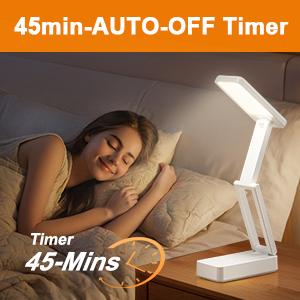 ONF FIRE Brand Rechargeable Lamps Cordless 6000mAh Battery Powered Lamp 3 Colors Dimmable Desk Light with USB Charging Port 45min Timer Wireless Portable Light Battery Operated