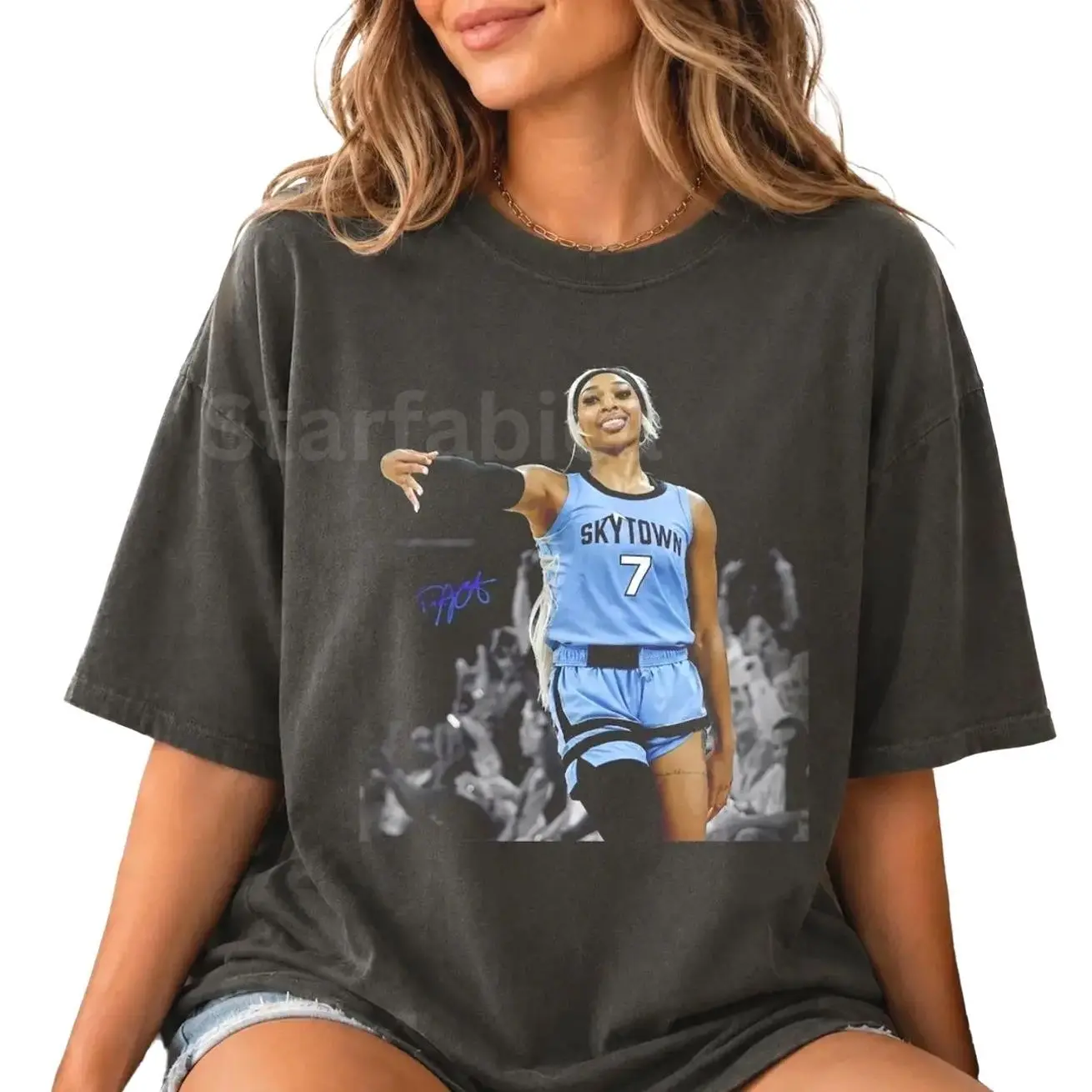 Vintage 90s DiJonai Carrington Basketball Graphic Tee Game Day Shirt, Cotton