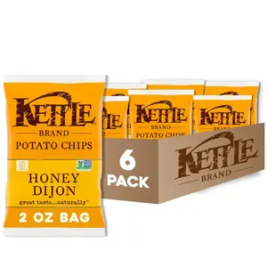 Brand Chips, Dijon Kettle Chips, Snack Bag, 2 Oz (6)