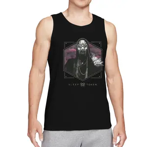 Sleep Token Band Graphic Tank Top, Metal Music Artist Print Sleeveless Shirt, Fan Merch Casual Vest for Rock & Alternative Music Fans