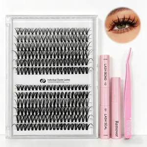30D+40D Cluster Lashes Kit 2 Styles Mixed Length Individual Eyelash Extensions DIY At Home Lash Extension Kit with Tweezers Glue Remover Professional False Eyelashes for Women Eye Makeup Salon Quality Lightweight,Length 9-17mm,240 Pcs tiktokshopspringglow