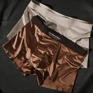 Men's Satin Boxer Briefs 4-Pack – Silky Smooth, Soft Stretch Luxury Underwear