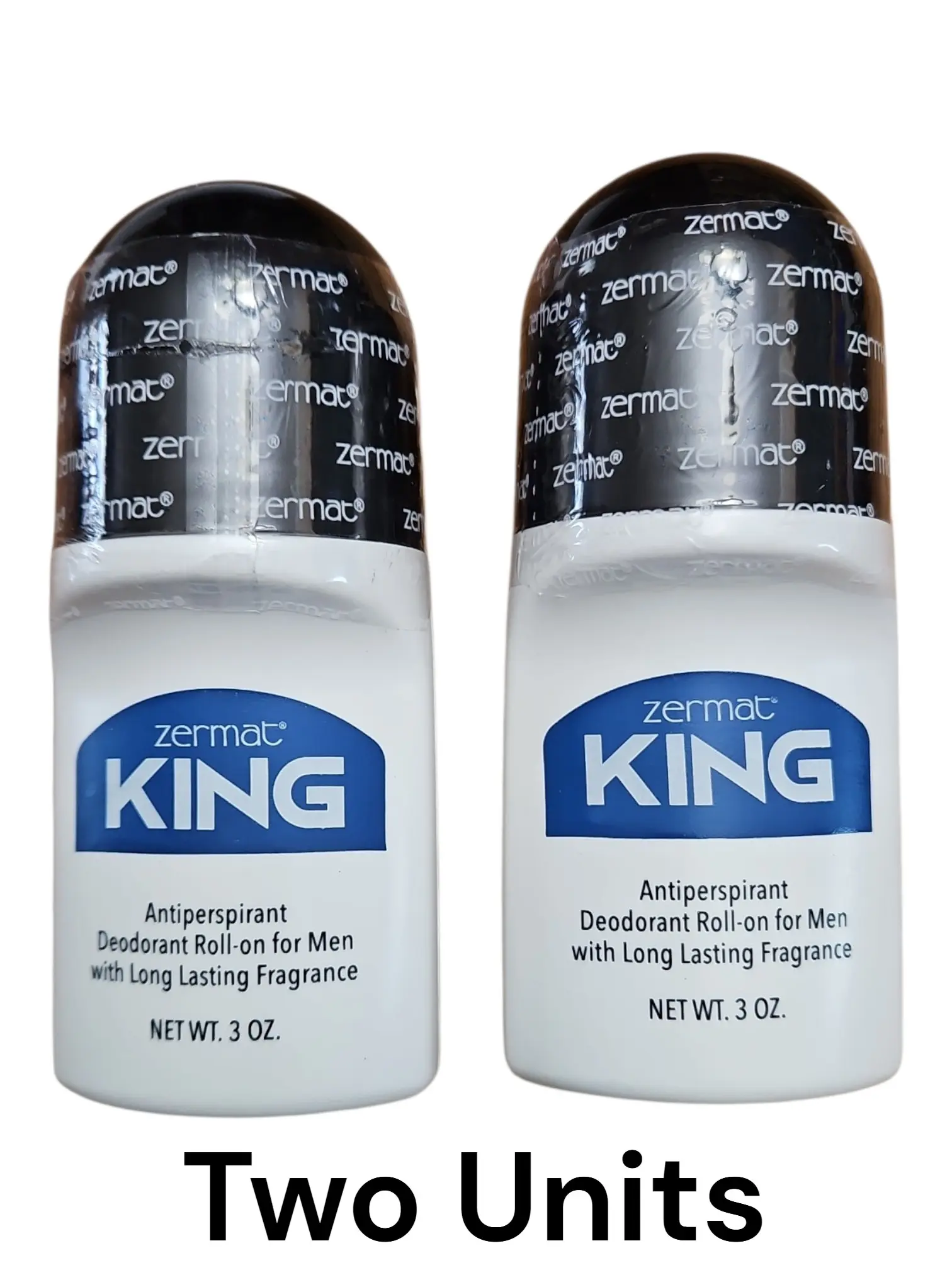Zermat King Roll-On Body Deodorizer for Men's Sensitive Skin - Body Care, Biguanide Base, Herbal-Woodsy Cannabis-Pepper Scent, Gentle, Daily Use, Eco-Friendly Packaging, 24hr Long-Lasting Dryness, 3oz, 2 Units