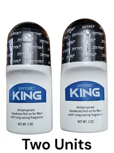 Zermat King Roll-On Deodorant for Men - Biguanide Base, Herbal-Woodsy Cannabis Blend, 24hr Dryness, 3oz, 2 Units