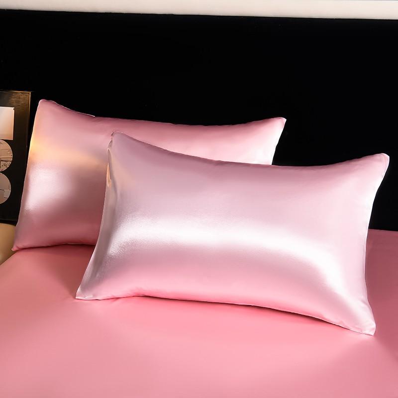 Satin Dustproof Mattress Protector & Sheet Set, Silky Fitted Sheet, 2/3pcs Silk-Like Bedding, Machine Washable & Skin-Friendly, For Home, Dorm, Hotel Use, Multiple Sizes Available