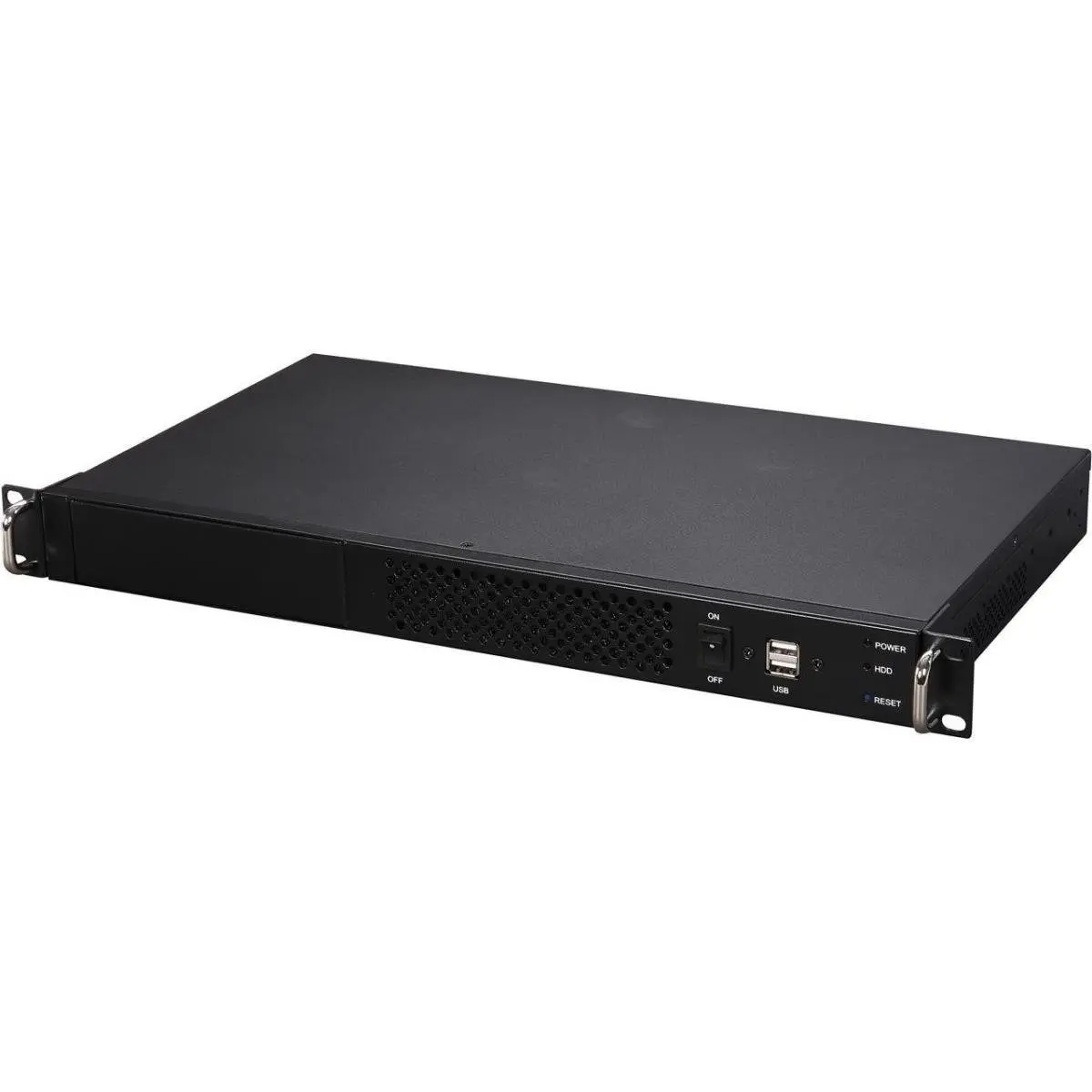 212 MAIN 1U Rackmount Server Case - 5.25in, 1.0mm SECC, Flex ATX/Mini-ITX MB, 1 External Drive Bay, Front Fans, Black OEM Home Office Storage Rack Organizer with Accessories