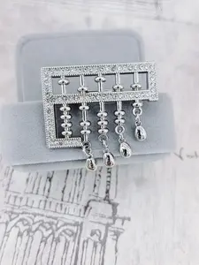 Fashion Versatile Commuter Multi-Functional Fixed Pin Brooch for Women, Clothing Accessory, Cross-Border Jewelry, All Seasons