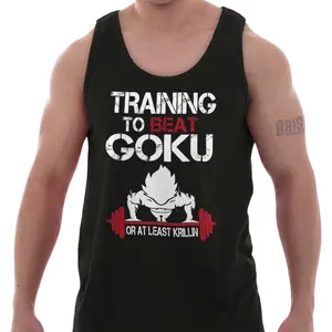Training To Go Super Goku Anime TV Show Gift Mens Tank Top