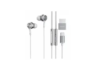 Maxell Fusion X USB-C Earbuds - Stereo - USB Type C - Wired - 32 Ohm - 20 Hz to 20 kHz - Earbud - Binaural - In-ear - 3.94 ft Cable - White