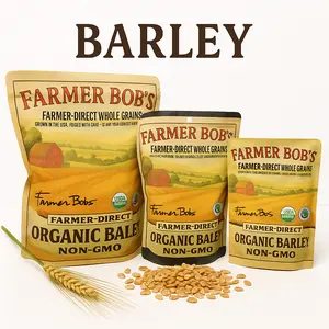 USDA Organic Whole Barley Non-GMO Farmer Bob's Farmer-Direct