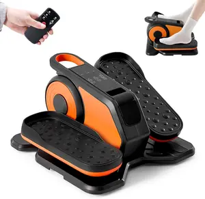 Under Desk Elliptical Machine, Quiet Mini Pedal Exerciser with Remote Control, 12 Speeds & Auto Programs, Compact Fitness Trainer for Home & Office