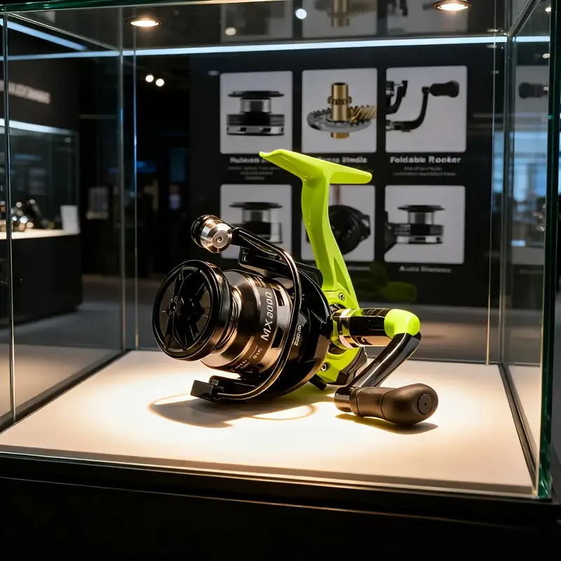 [W] Zero-Gap Spinning Fishing Reel - 5.2:1 High Gear Ratio, Metal Rotor for Long Casting, Smooth Drag System, Lightweight Saltwater/Freshwater Heavy-Duty Spin Wheel