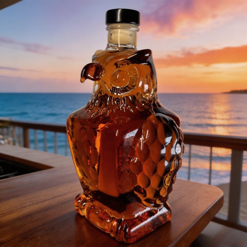 Eagle Shaped Glass Whiskey Decanter, Portable Creative Liquor Storage Bottle, Art Sculpture Ornament, Unique Christmas Gift for Men & Couples, Home Bar & Party Decor