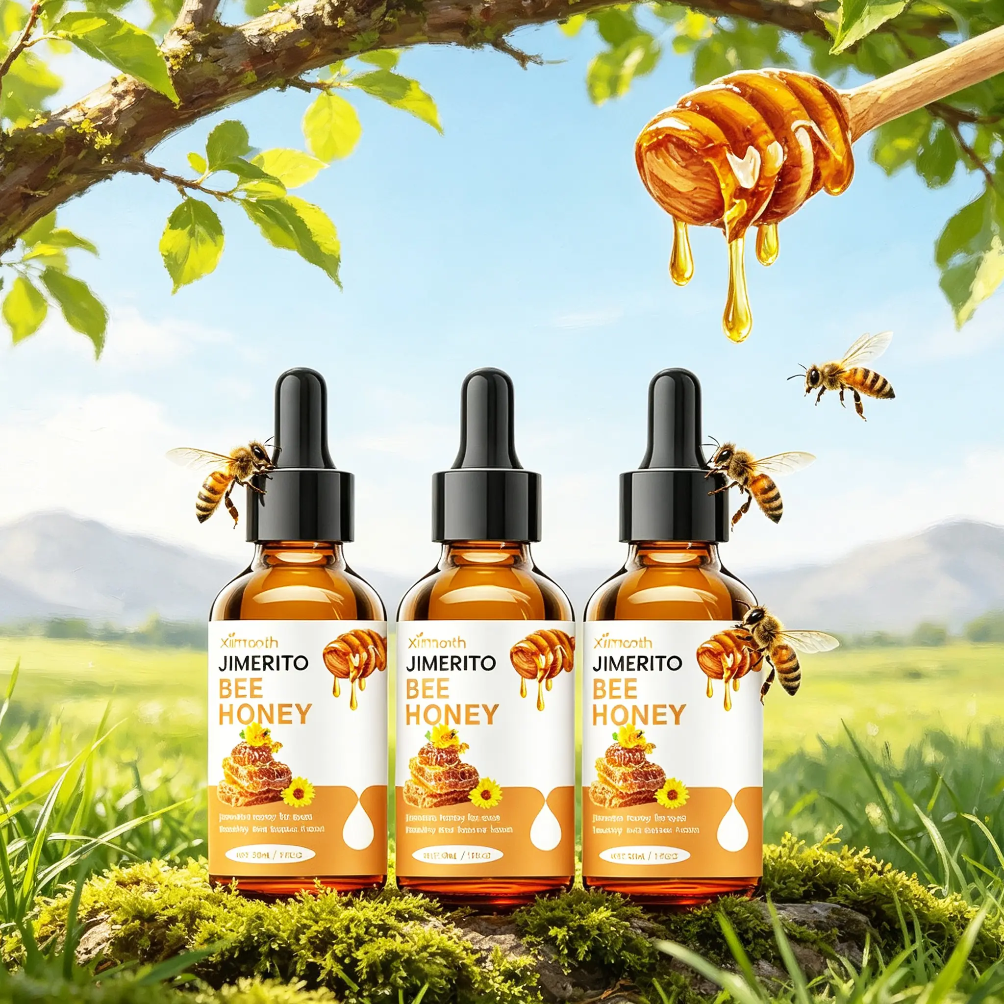 Ximonth Jimerito Honey For Eyes, Refreshing, Moisturizing And Soothing Eye Drops For Dry And Astringent Eyes