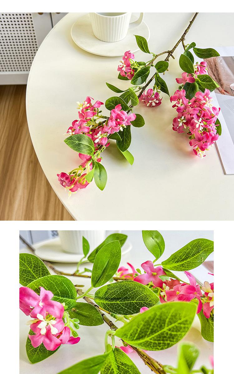 Fragrant Lilac Artificial Flower Bouquet  Effortless Home Upgrade: Lifelike Lilac Floral Arrangement - Ready-to-Use Decor for Living Room & Dining Table. High-Quality Faux Flowers, Never Wilt. Decorative Eternal