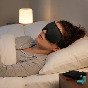 3D Memory Foam Sleep Eye Mask, Soft Eyeshade for Sleeping, Travel, Napping, Blocks Light, Improves Sleep Quality