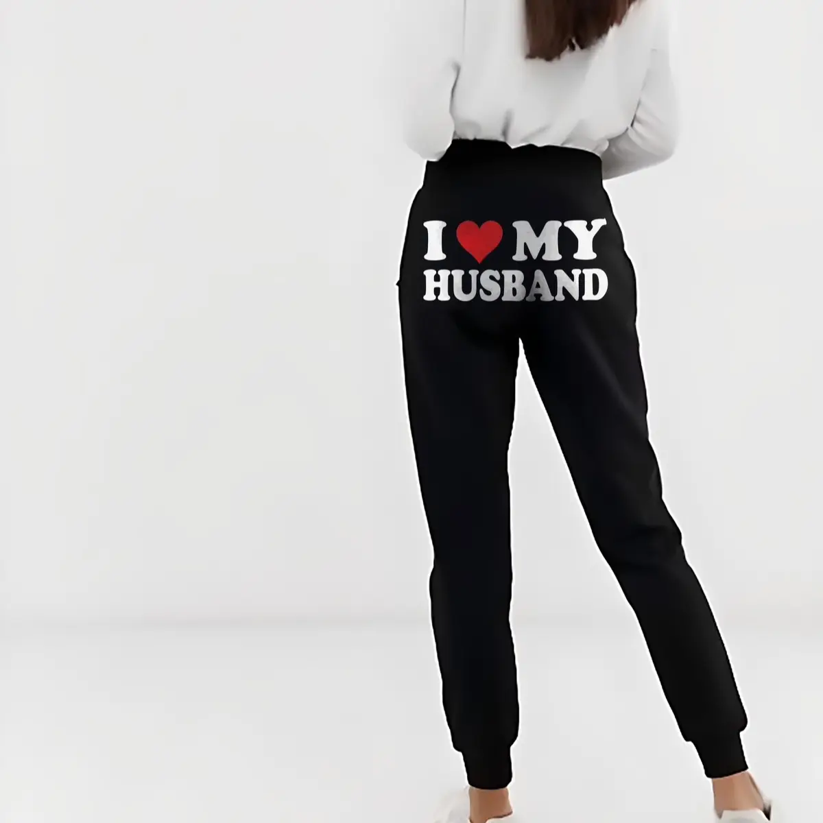 I love my husband/Boyfriend sweat pants fitting Casual soft I love my husband/Boyfriend sweat pants fitting Casual soft