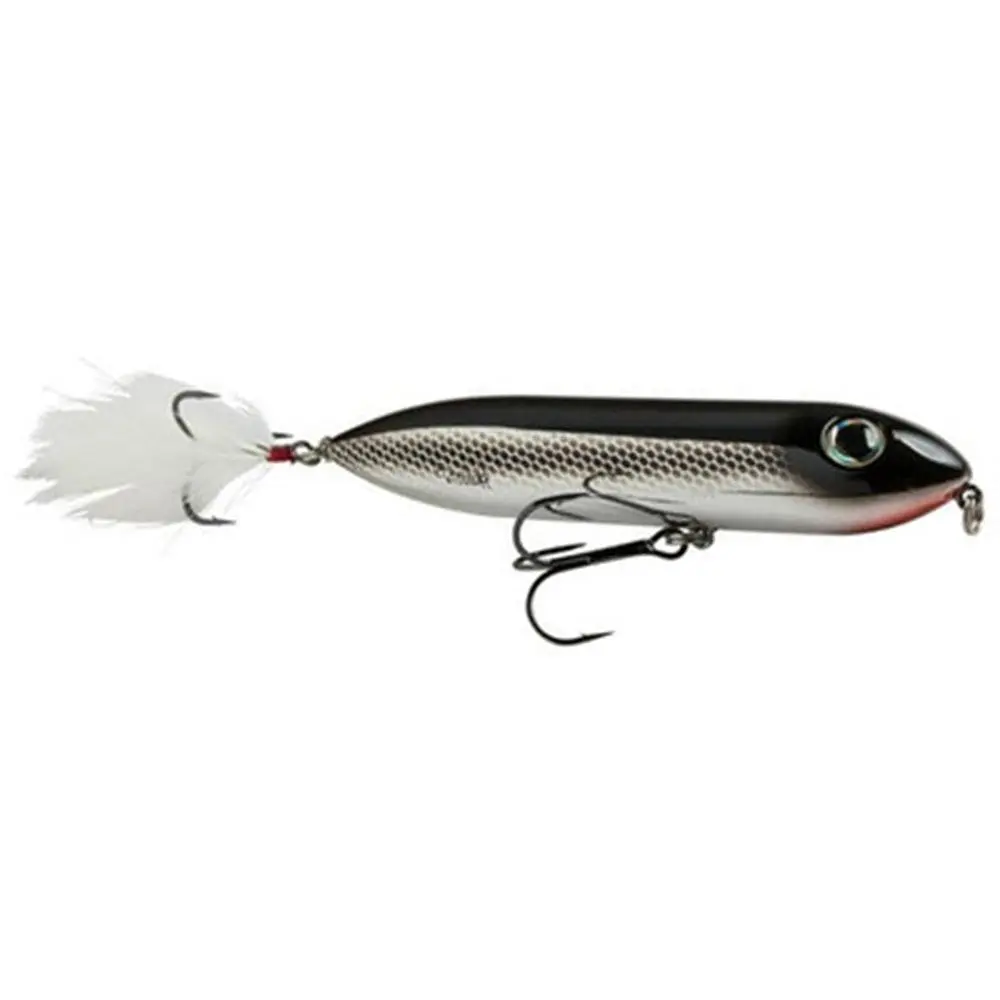 4.5 in Topwater Walker Fishing Lure, Hard Plastic Bait with Silent Walk-the-Dog Action, Sharp Treble Hooks for Largemouth Bass Fishing