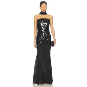 MAJORELLE Mills Gown in Black
