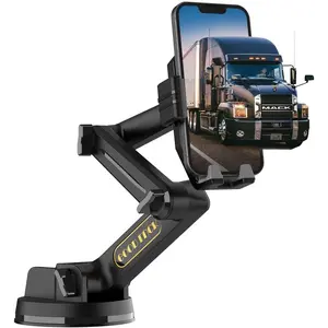 Phone Holder Mount, Phone Holder,Dashboard Windshield Phone Holder 16.9 inch Long Arm,Super Suction Cup Compatible with Pickup ,Commercial  and  Phone