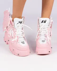 Pink Apple Women's Dragon Wedge Sneakers