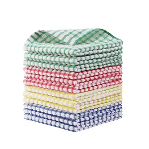 12 Packs Kitchen Dishcloths 12x12 Inches 100% Cotton Kitchen Dish Cloths for Washing Dishes Scrubbing Wash Cloths Dish Towels Sets