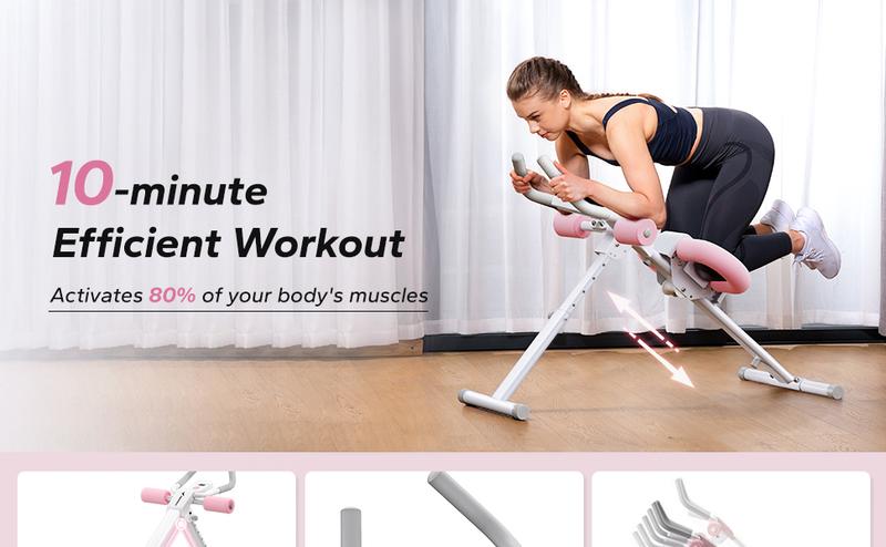 MERACH Adjustable Ab Trainer Machine LCD Monitor Foldable Abdominal Exercise Equipment Core Trainer Workout for Body Buttocks Shaper Fitness Equipment MERACH Adjustable Ab Trainer Machine LCD Monitor Foldable Abdominal Exercise Equipment Core Trainer Workout for Body Buttocks Shaper Fitness Equipment