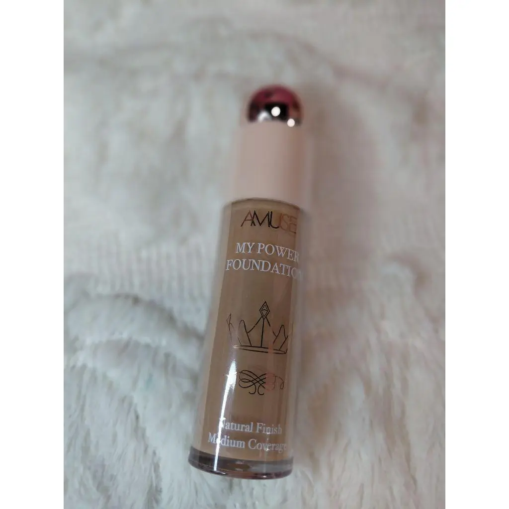 Amuse My Power Foundation Natural Finish Medium Coverage Makeup Product