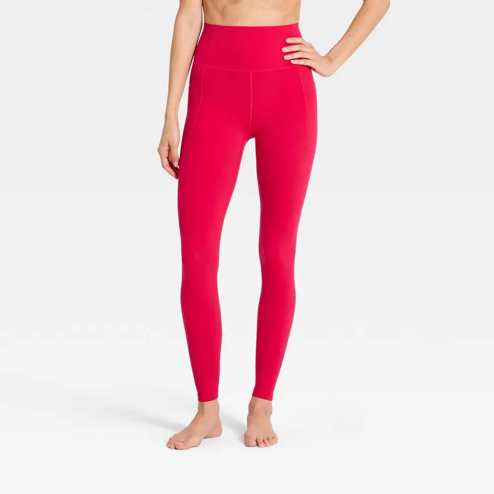 Women's Everyday Soft Ultra High-Rise Pocketed Leggings - All In Motion Loving Red XL