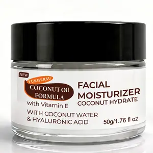 50g Coconut Water Moisturizing Facial Moisturizer, Intense Hydration for Extremely Dry Skin, Rich Nourishing Formula for Sensitive Skin
