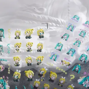Anime Nail Art stickers, Cartoon Stickers Decals (429)
