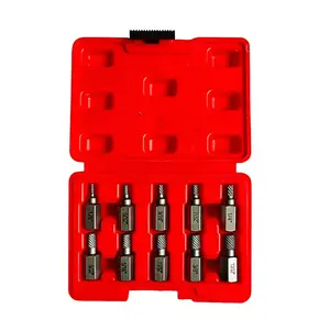 10-Piece Screw Extractor Kit, Easy Removal Tool for Stripped Screws, Multi-Flute Slotted Wrench, Essential Home Repair Gift