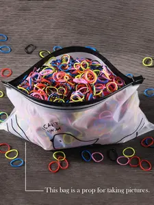 1000pcs Girls' Colorful Hair Ties, Ponytail Holders, Multi-Color Options, Perfect for Birthday Parties, Graduation Gifts, Braided Ponytails, Elastic Tie Band, Tie Up Back