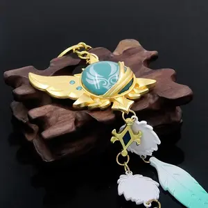 Game Genshin Impact Vision Keychain Wind Elemental Eye of God Unisex Keychain Toy Jewelry Decoration Gift Accessory