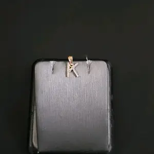 14k gold cz pendant