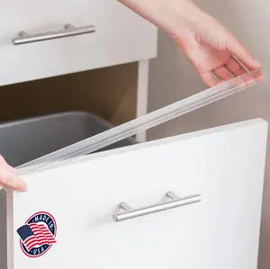 Slimline Cabinet Edge Protector - Prevents Chipping, Wear, Discoloration - Drawer Edge Guard, Bumper for Drawer - Easy Slip-On Installation