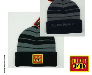 FB COUNTY Unisex Charlie Brown Knit Beanie Warm Heavyweight Beanie Cap Hip Hop Hat Chicano Fashion LA Streetwear Harem Casual Striped Pattern Warm