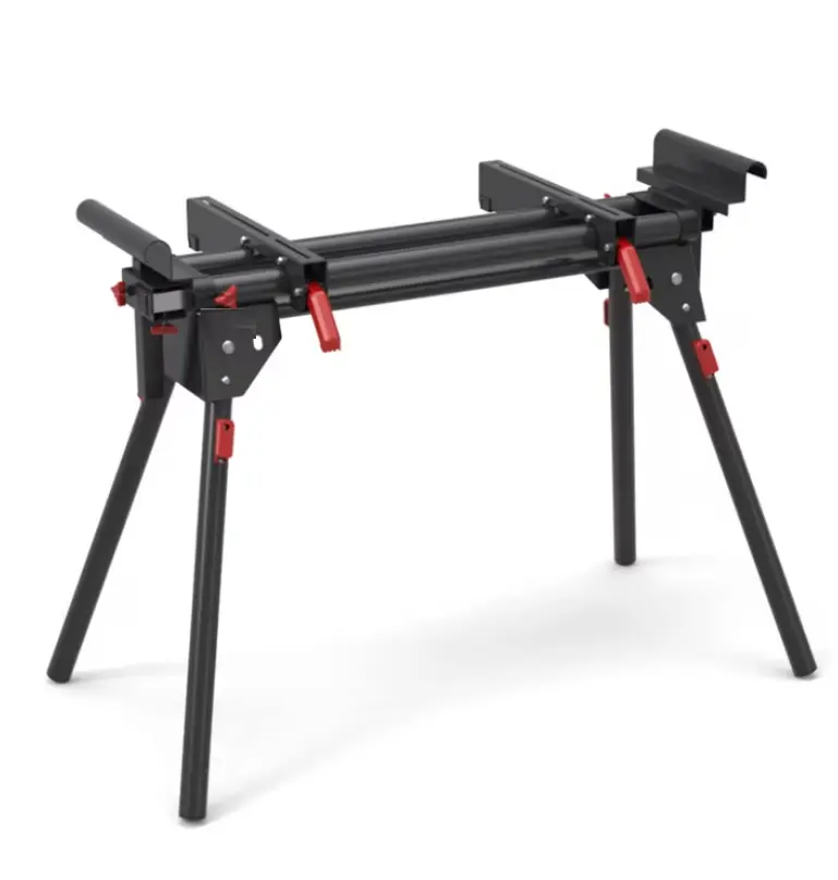 Stack Heavy Duty Miter Saw Stand, 500-lb Weight Capacity, Supports 10' Boards, Power Tool Accessory for Table Saws
