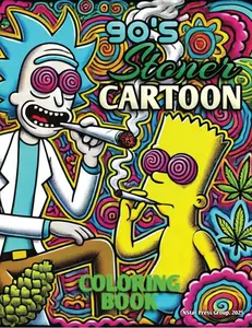 Stoner Coloring Book: 30 Mind-Bending Psychedelic Designs A Fun and Mindful Gift for Weed Lovers and Retro Cartoon Fans – Relaxing Zendoodles, and Endless Creative Vibes! Paperback