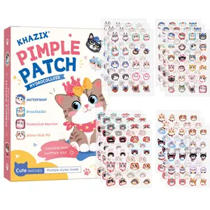 100/120 Pcs Cute Cat Acne Patches, Pimple Patches, Cover Blemishes and Teenage Acne, Facial and Skin Dedicated Acne Patches, Acne Patches for Face, Pe Material
